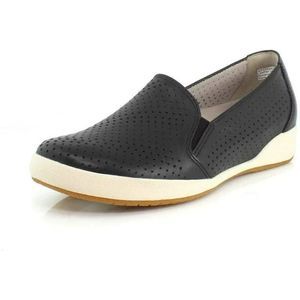 Dansko black white Odina perforated slip on leather sneakers size 40